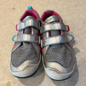 PLAE Kids' Metallic and Pink Sneakers